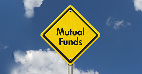 Yellow Mutual Funds sign